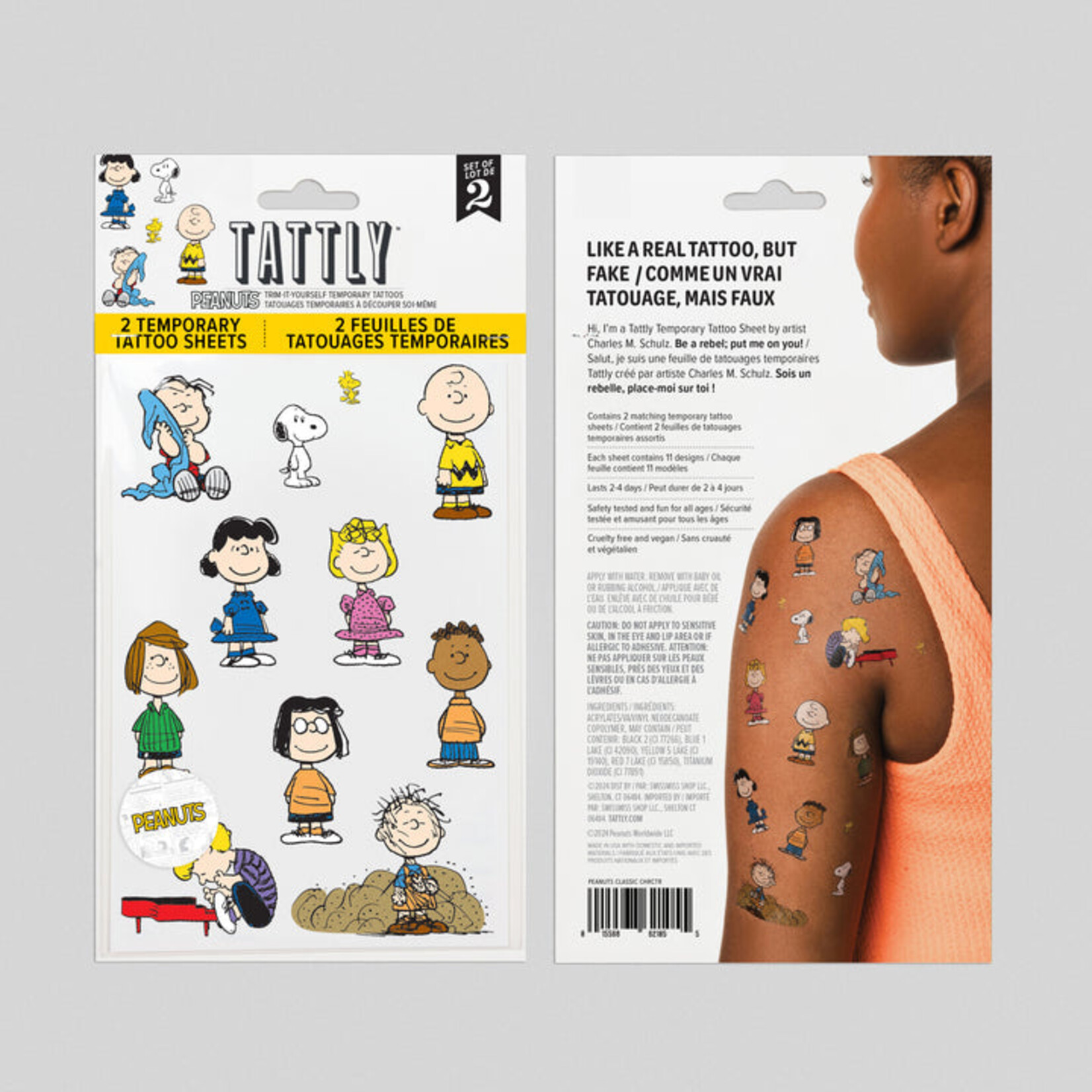 Tattly Peanuts Classic Tattly Sheet