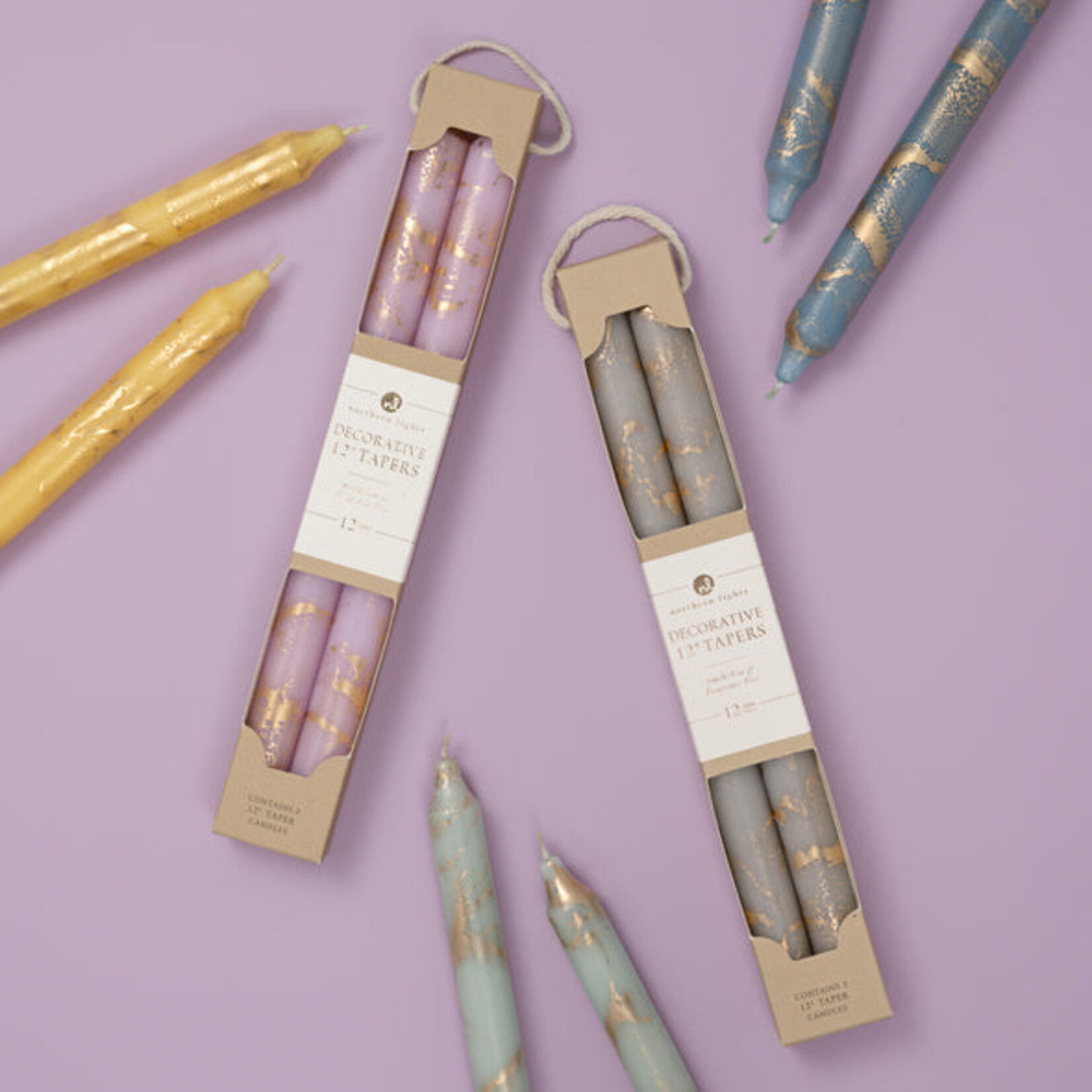 Northern Lights Prairie Blue/Gold Taper Set