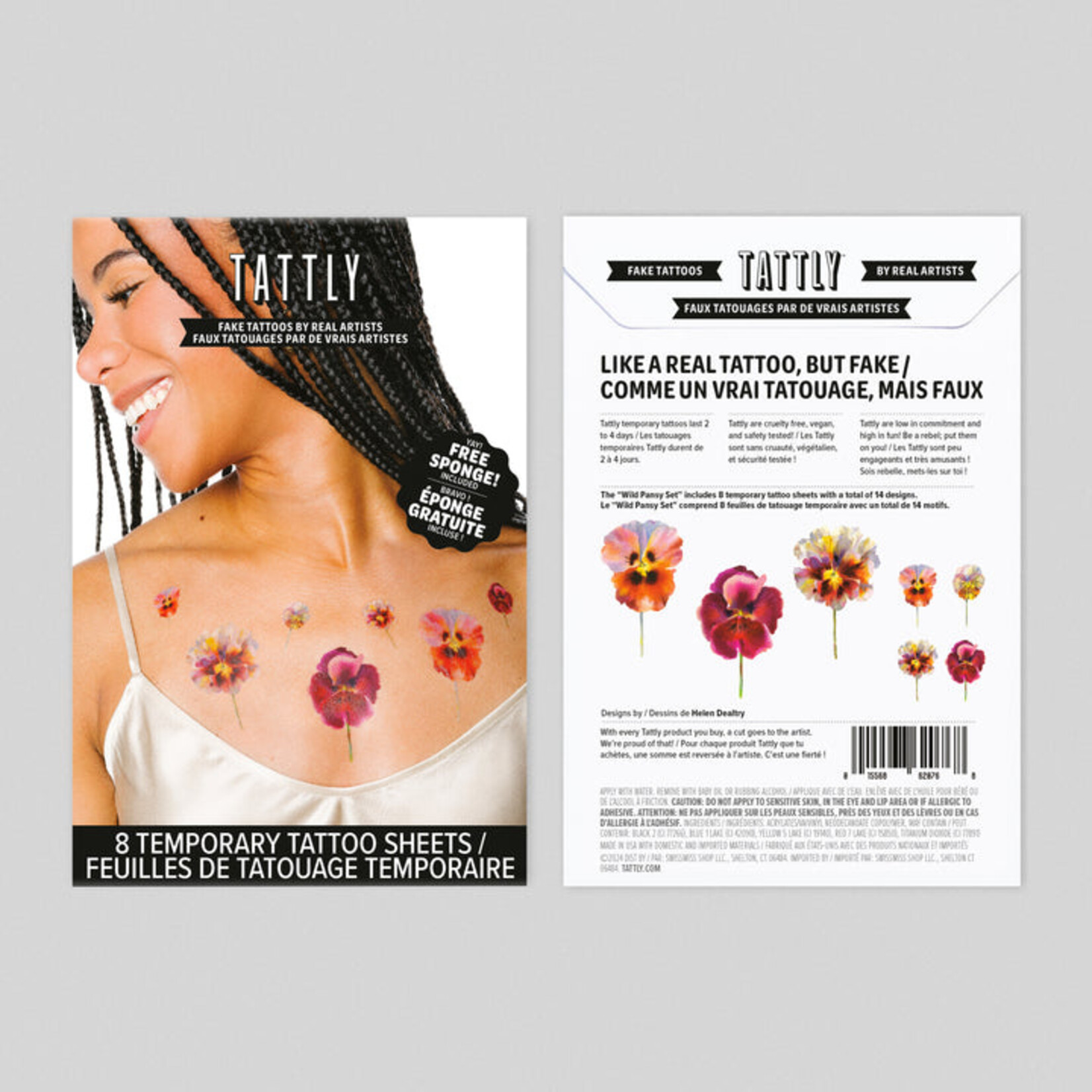 Tattly Wild Pansy Tattly Pack