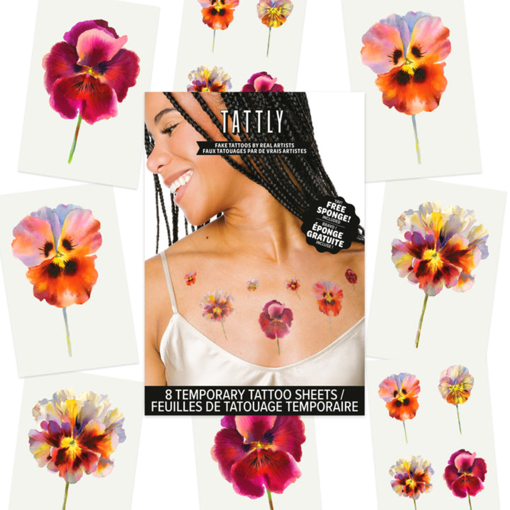 Tattly Wild Pansy Tattly Pack