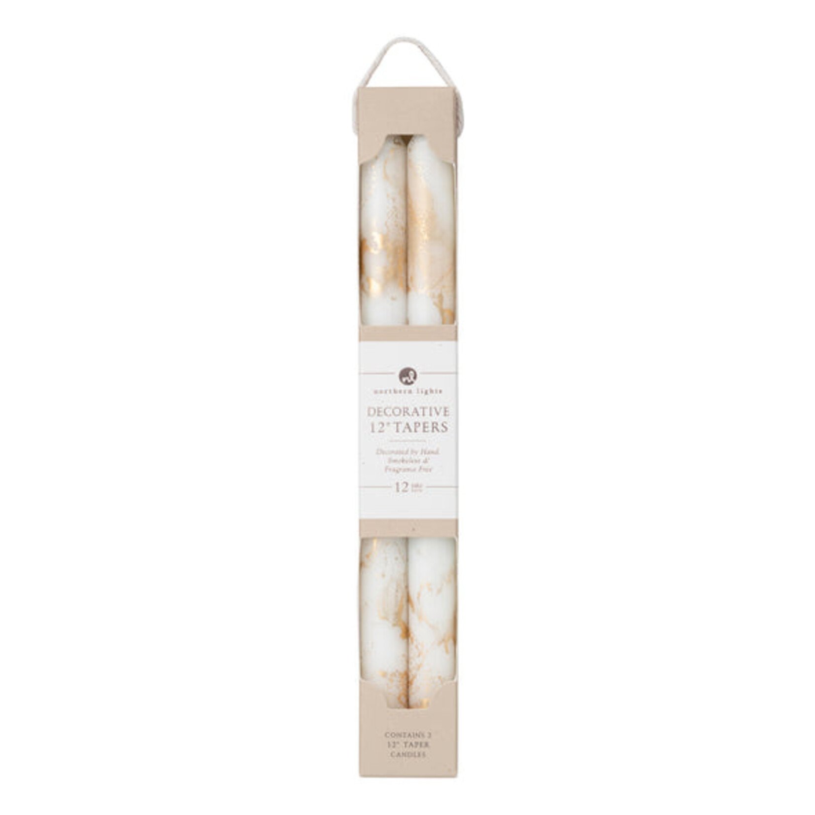 Northern Lights Pure White/Gold Taper Set