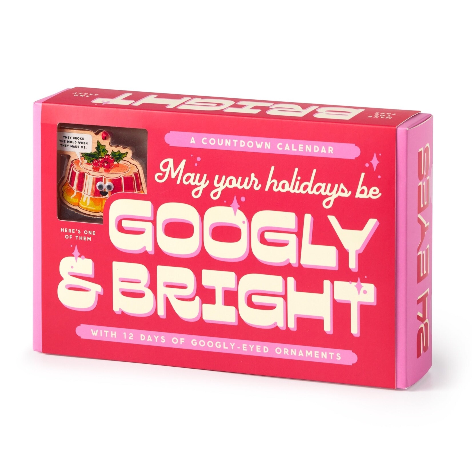 Chronicle Books Googly & Bright Holiday Ornament Countdown Calendar
