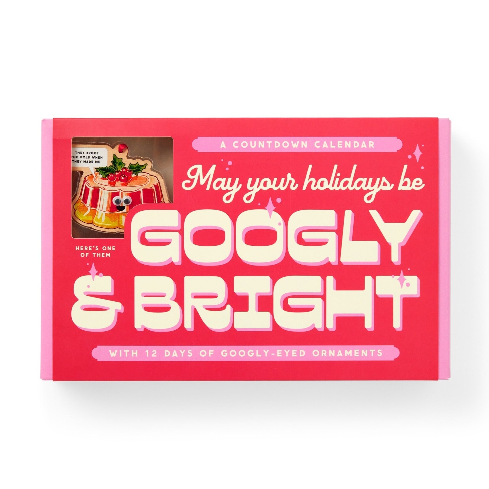 Chronicle Books Googly & Bright Holiday Ornament Countdown Calendar