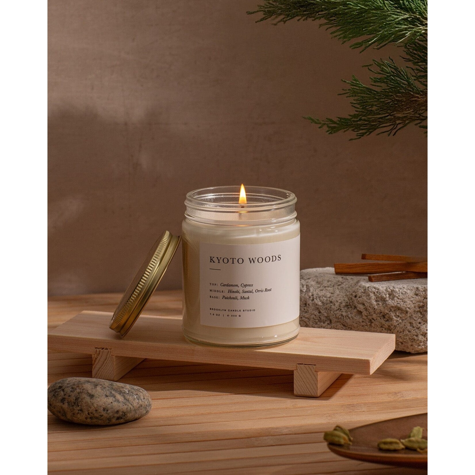 Brooklyn Candle Studio Kyoto Woods Minimalist Candle