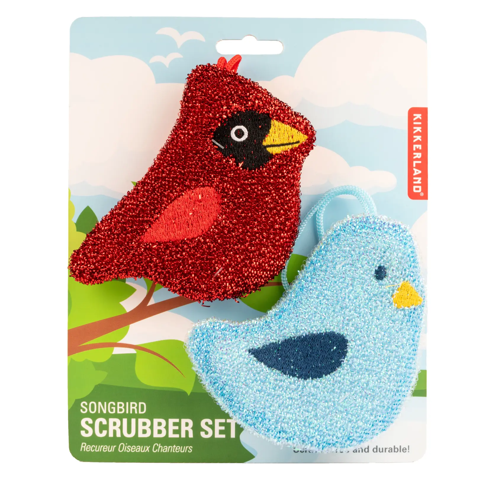 Kikkerland Songbird Scrubber Set