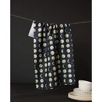 Geometry Moon Dots Geometry Tea Towel