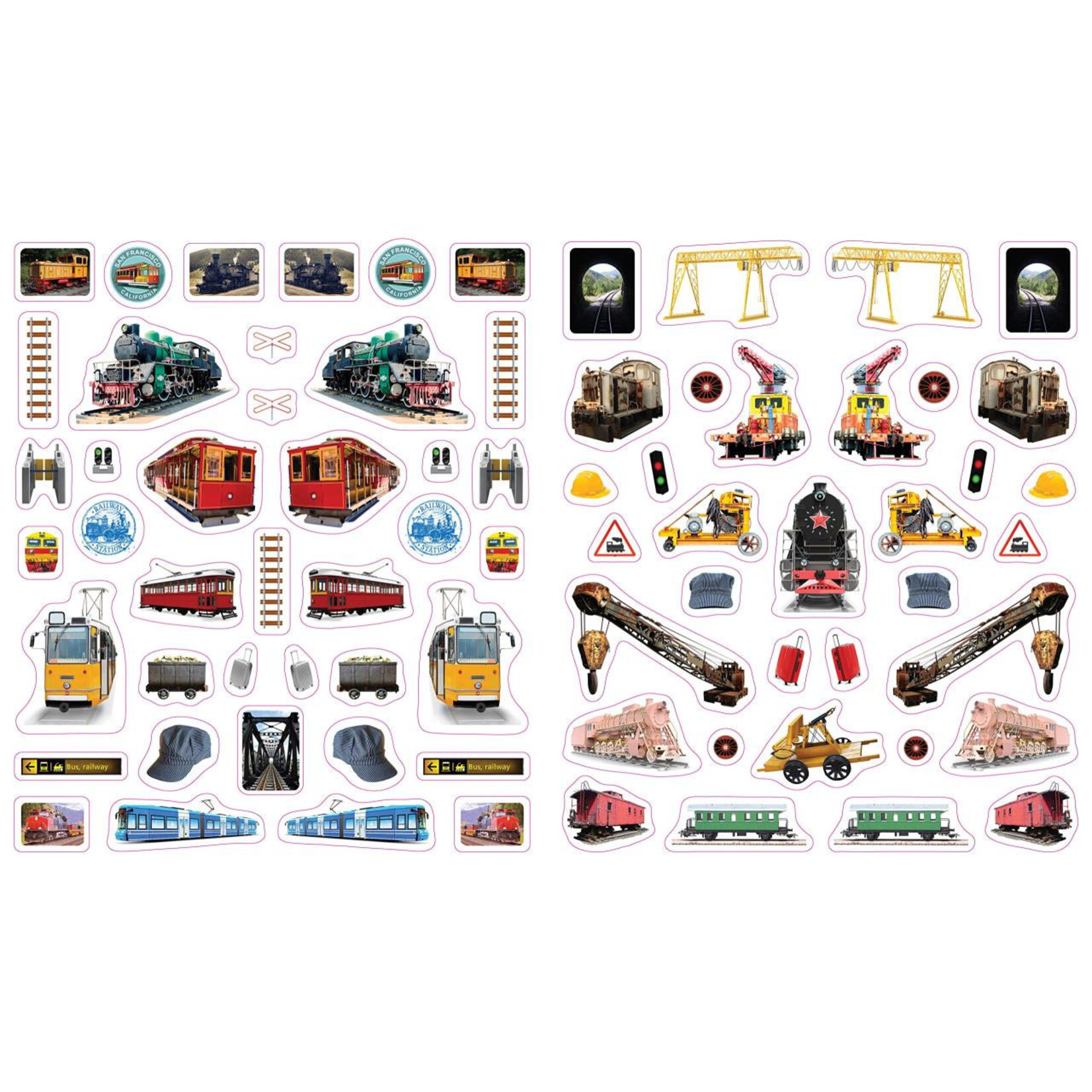 Hachette Trains 400 Reusable Stickers