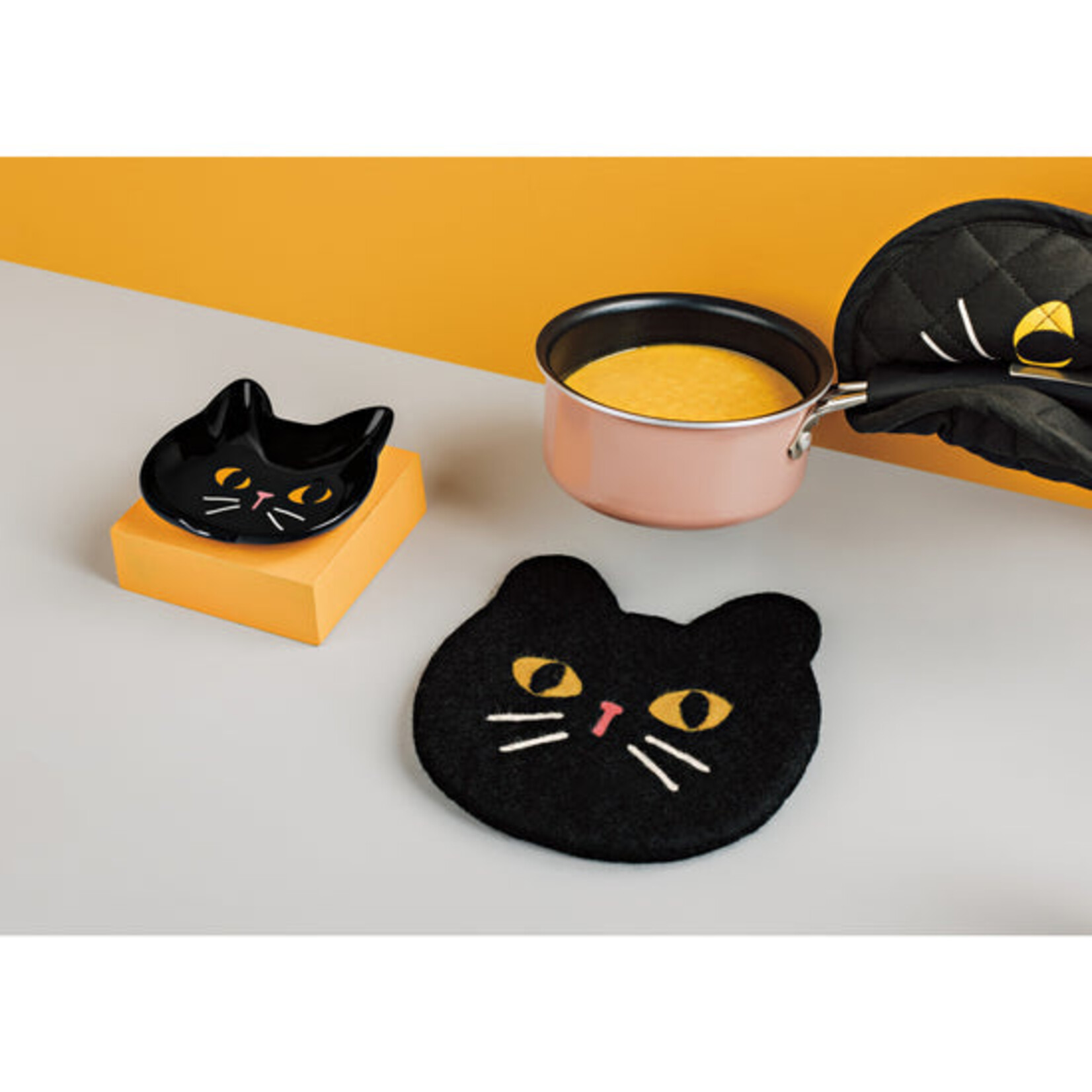 Now Designs Black Cat Wool Trivet