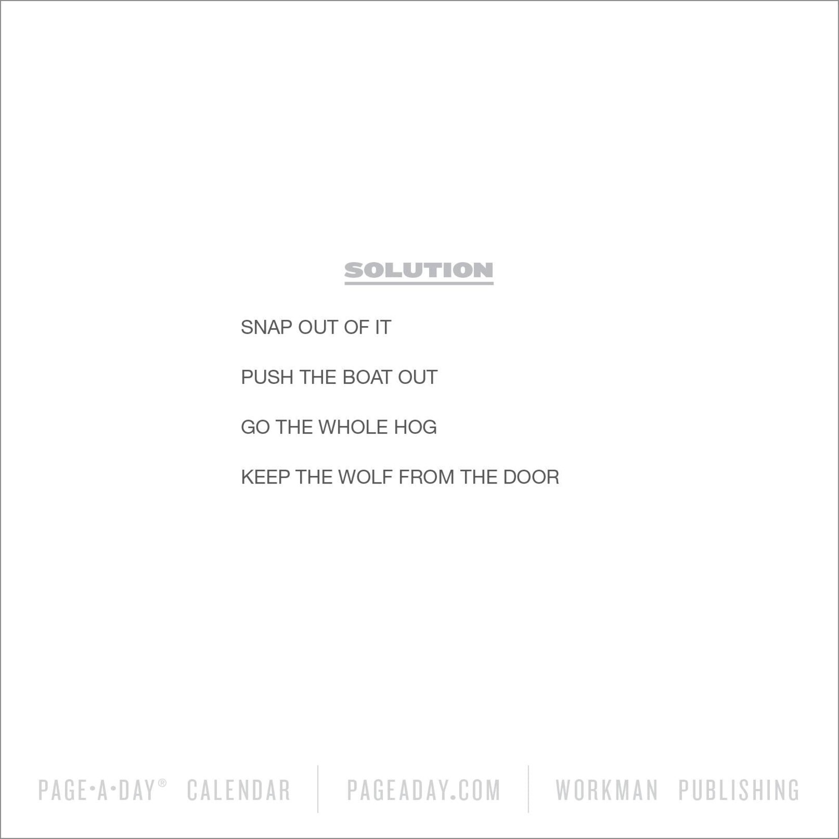 Workman Publishing Brainpower Puzzles Page A Day 2026