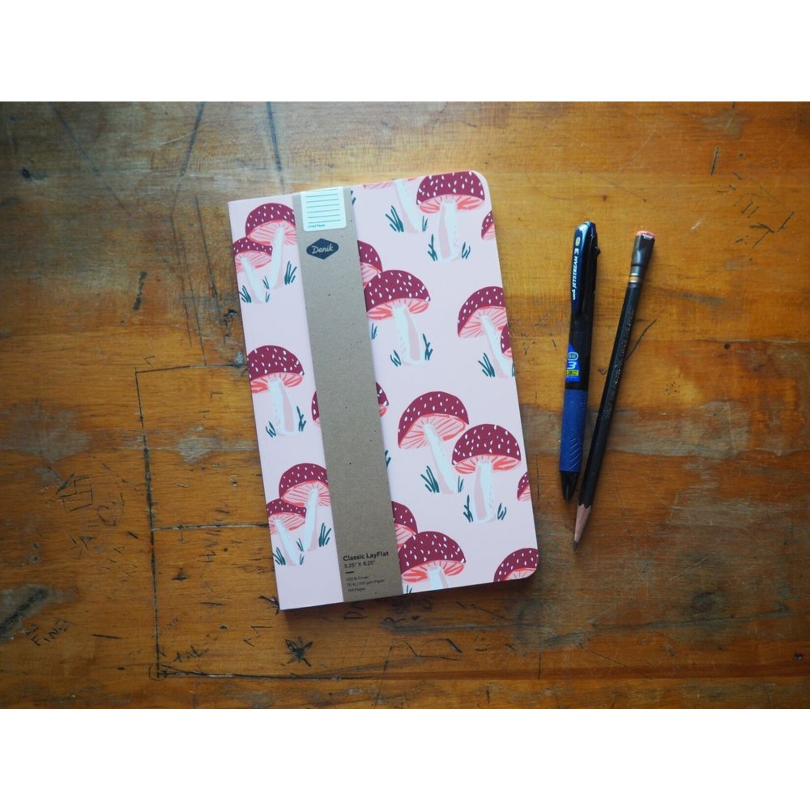 Denik "Peach Mushrooms" Lined Notebook