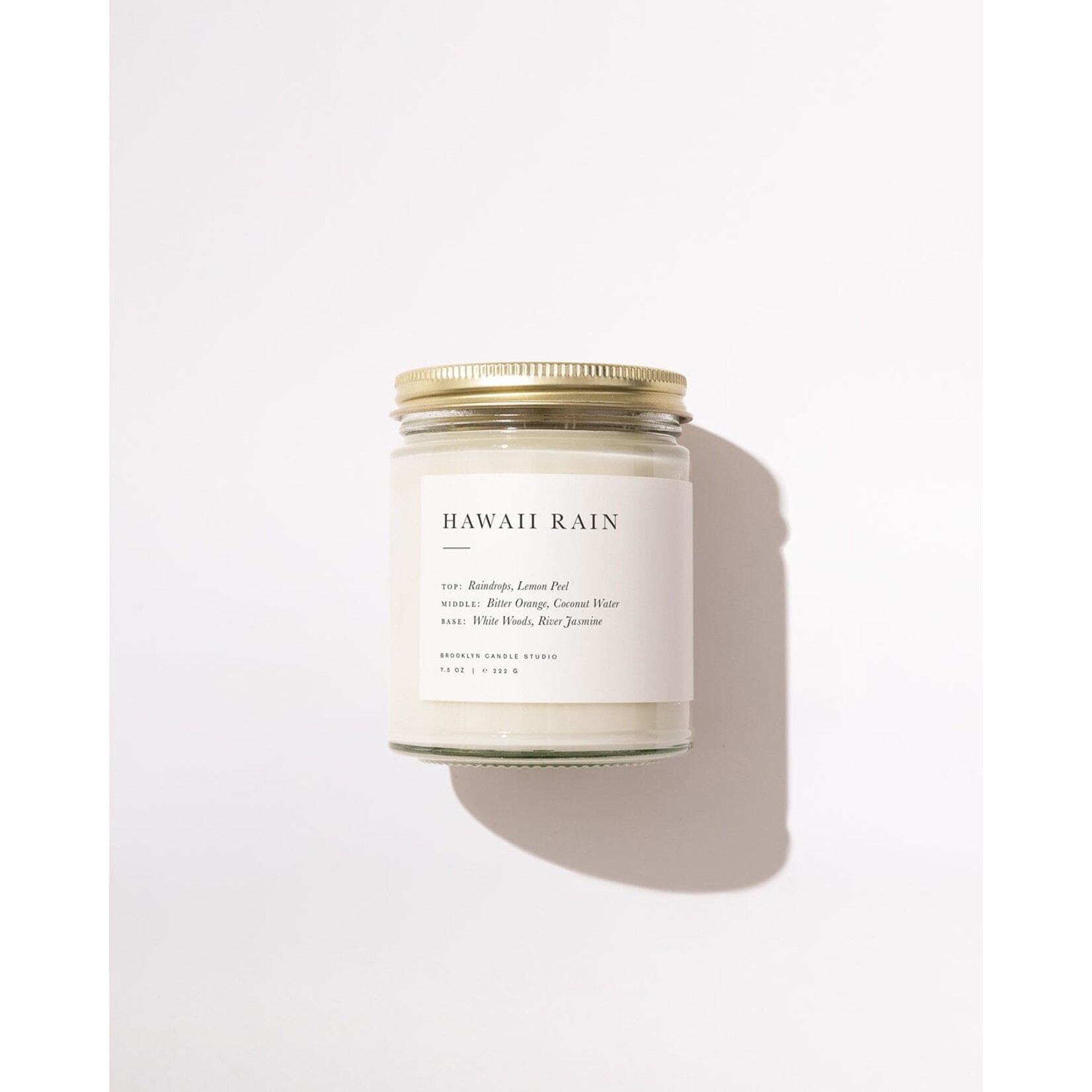 Brooklyn Candle Studio Hawaii Rain Minimalist Candle