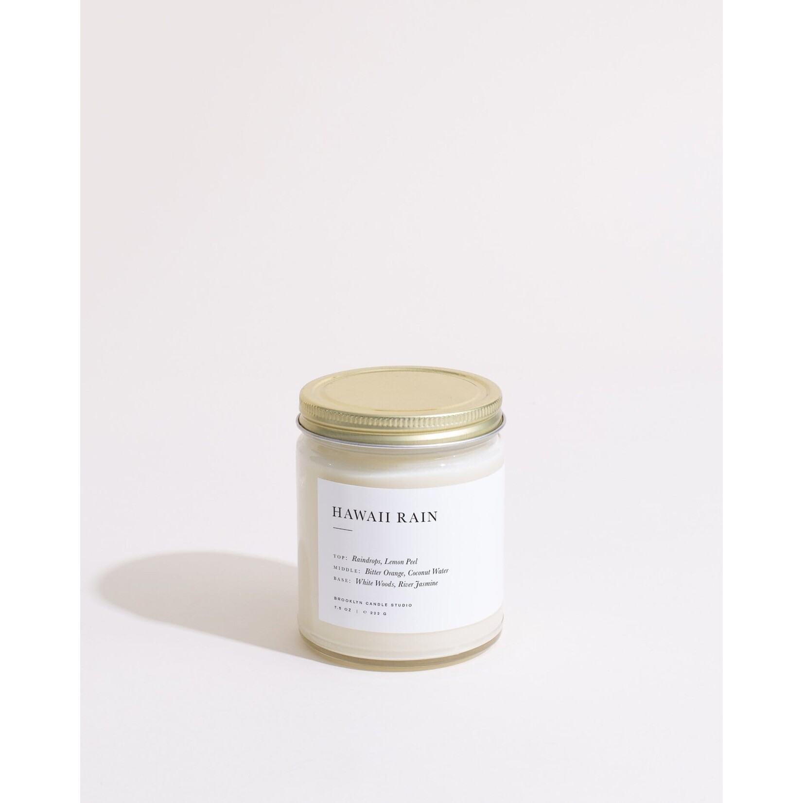 Brooklyn Candle Studio Hawaii Rain Minimalist Candle