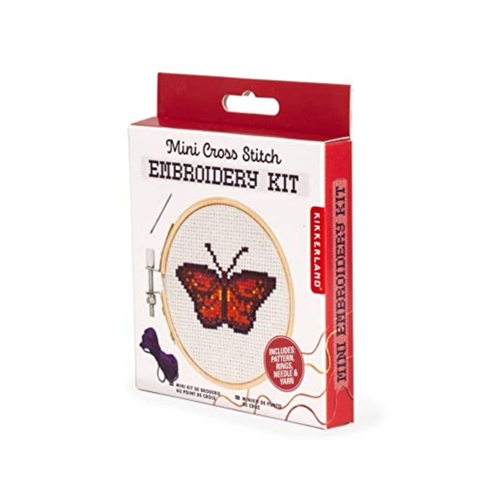 Kikkerland Butterfly Mini Cross Stitch