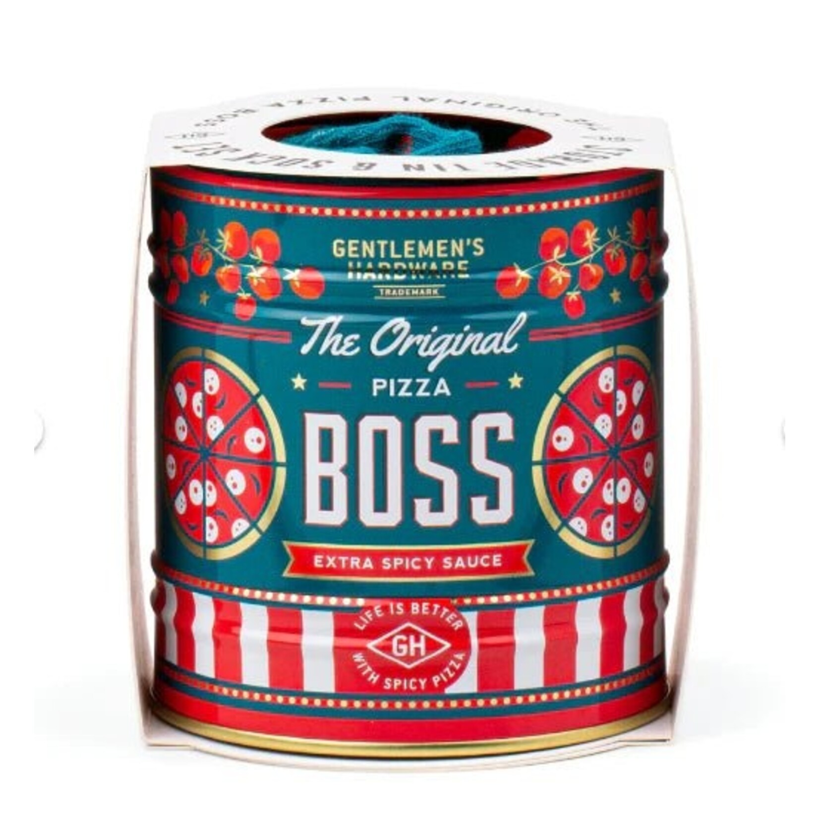 Gentleman's Hardware Pizza Sauce Socks in a Can