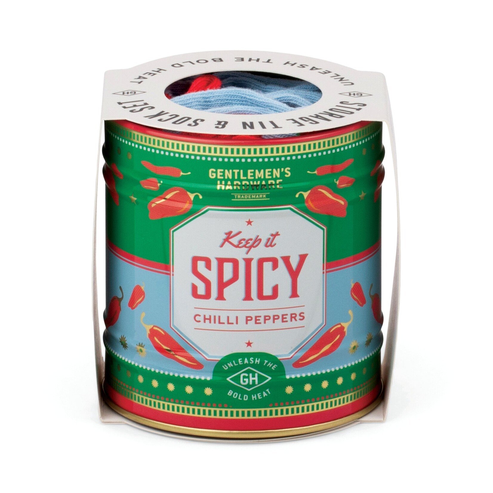 Gentleman's Hardware Chillies Socks in a Can