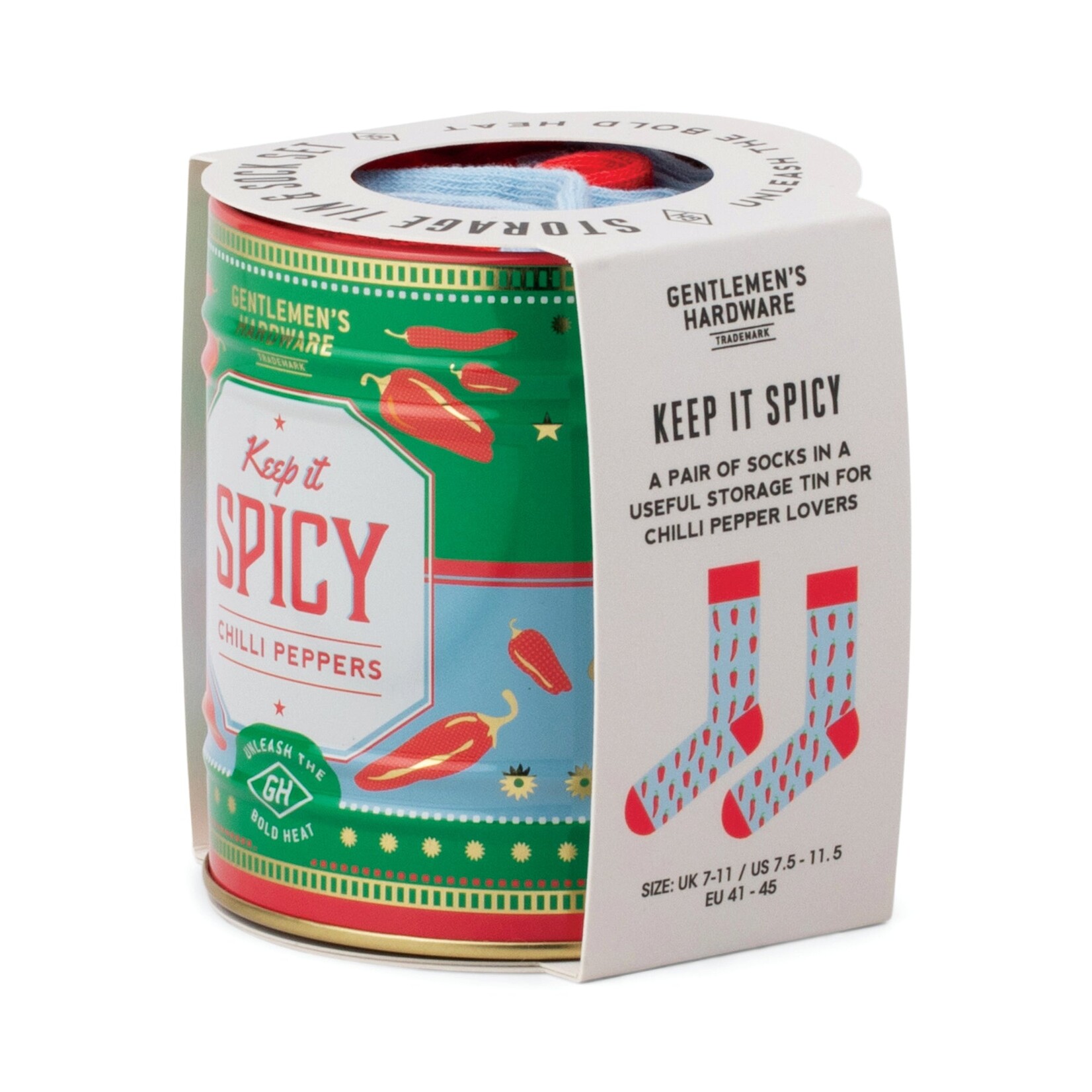 Gentleman's Hardware Chillies Socks in a Can