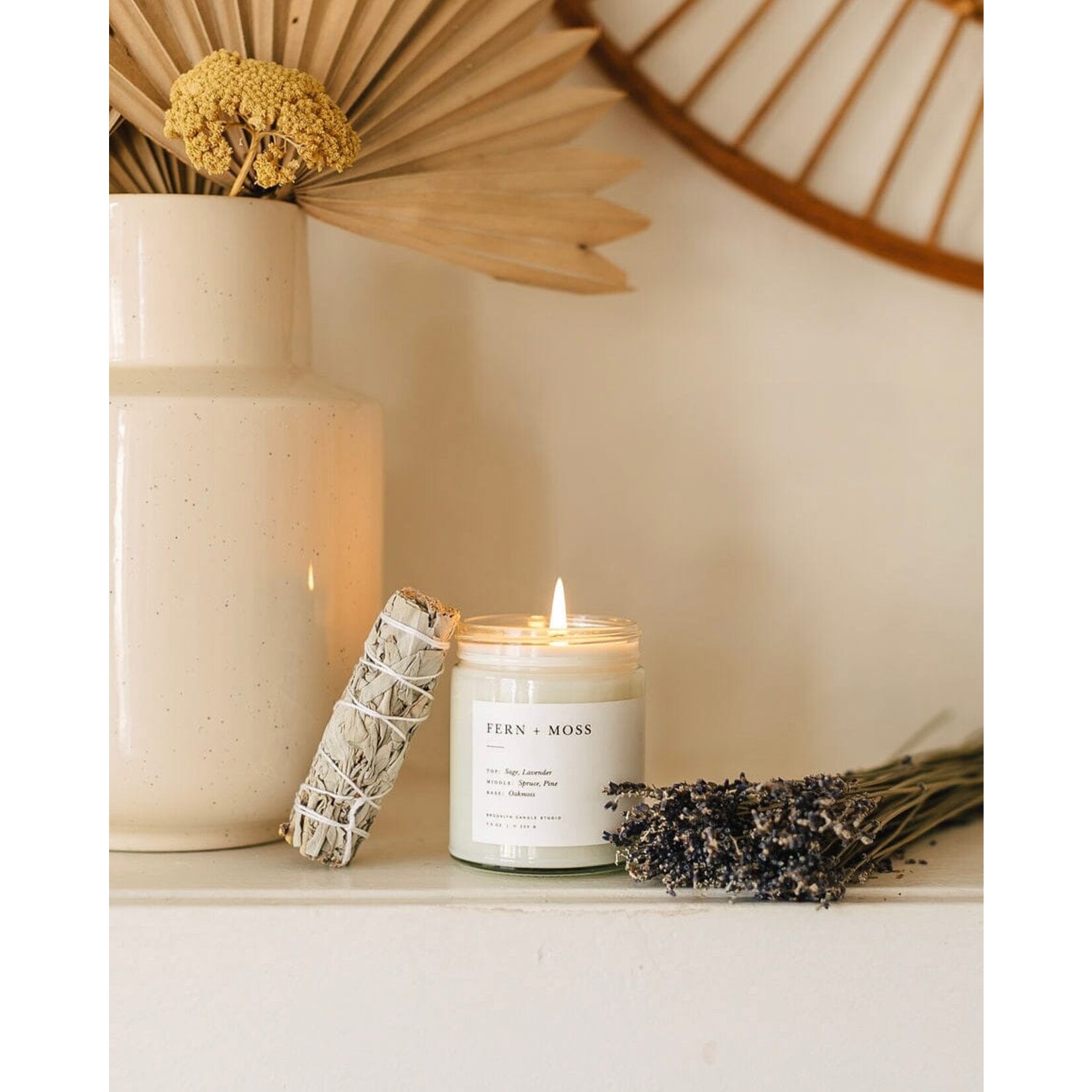 Brooklyn Candle Studio Fern Moss Minimalist Candle