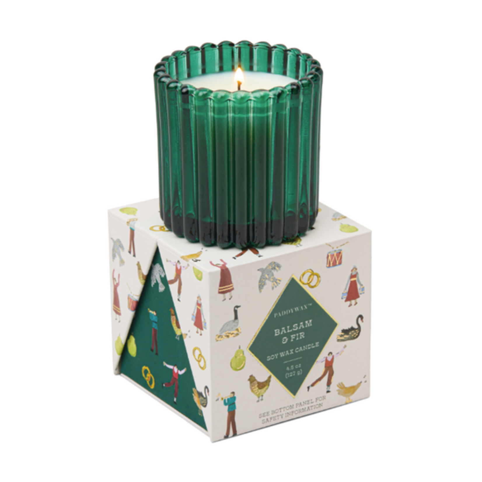 PADDYWAX Balsam & Fir Holiday Boxed Candle