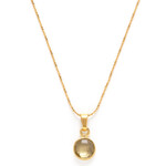 A Mano Citrine Necklace - November Birthstone