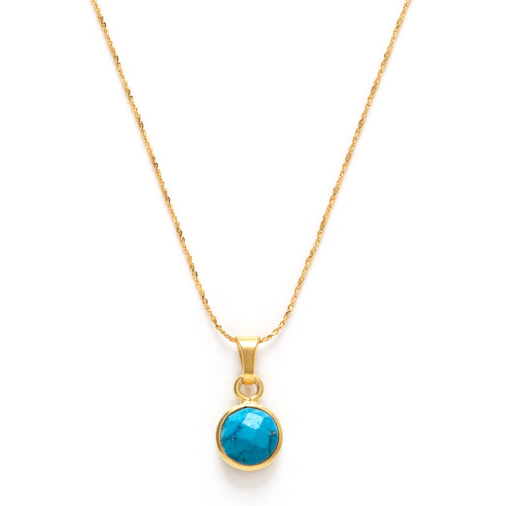 A Mano December Birthstone Necklace - Turquoise