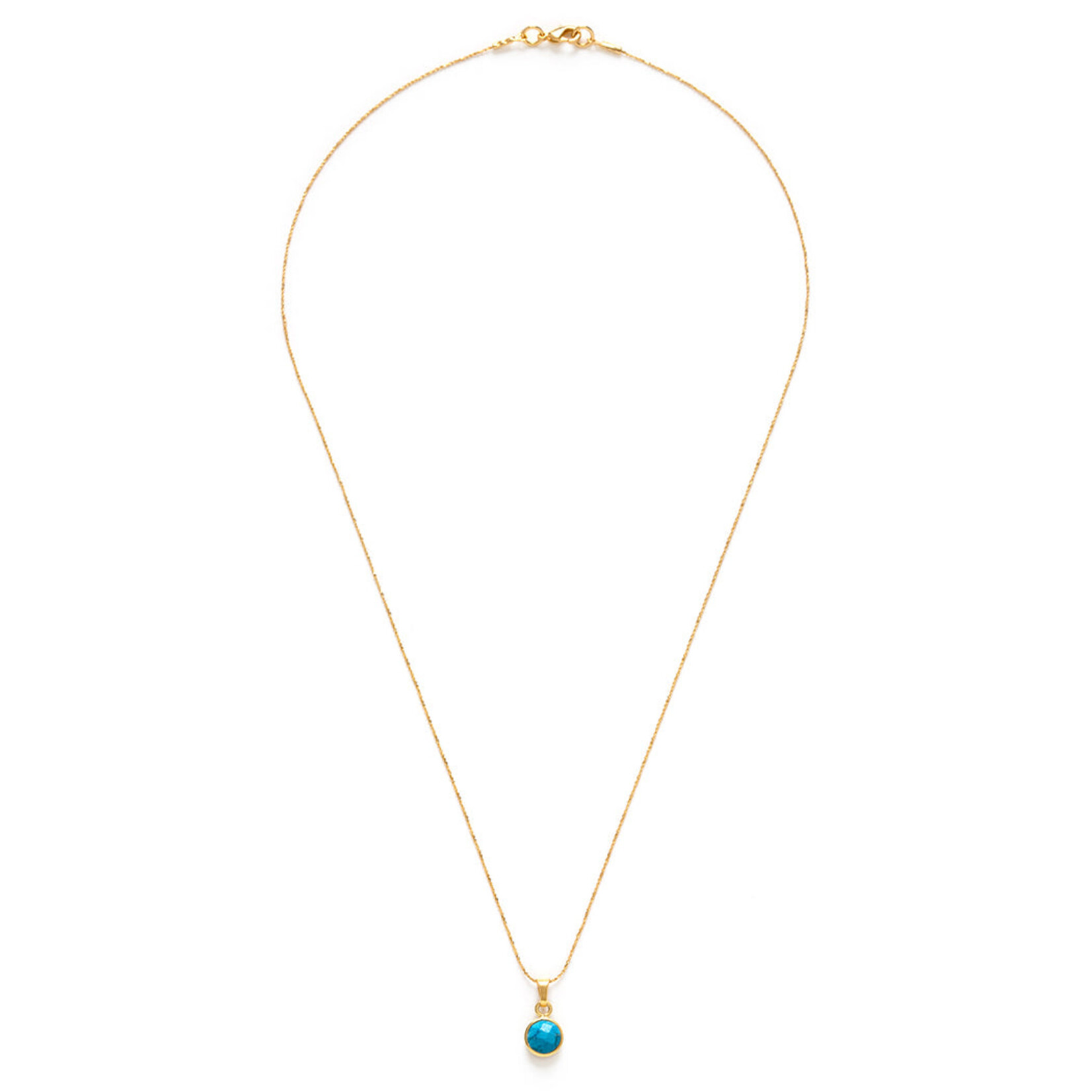 A Mano December Birthstone Necklace - Turquoise