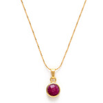 A Mano Ruby Necklace - July Birthstone