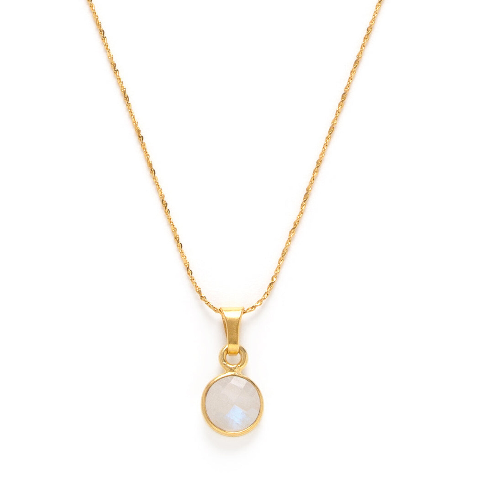 A Mano June Birthstone Necklace - Moonstone