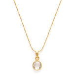 A Mano April Birthstone Necklace - Herkimer Diamond