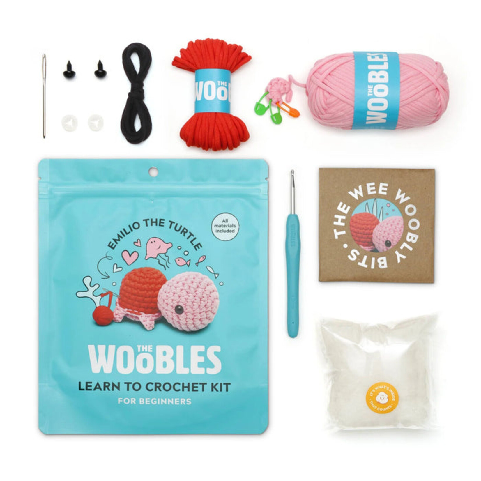 Woobles Emilio the Turtle Beginner Crochet Kit