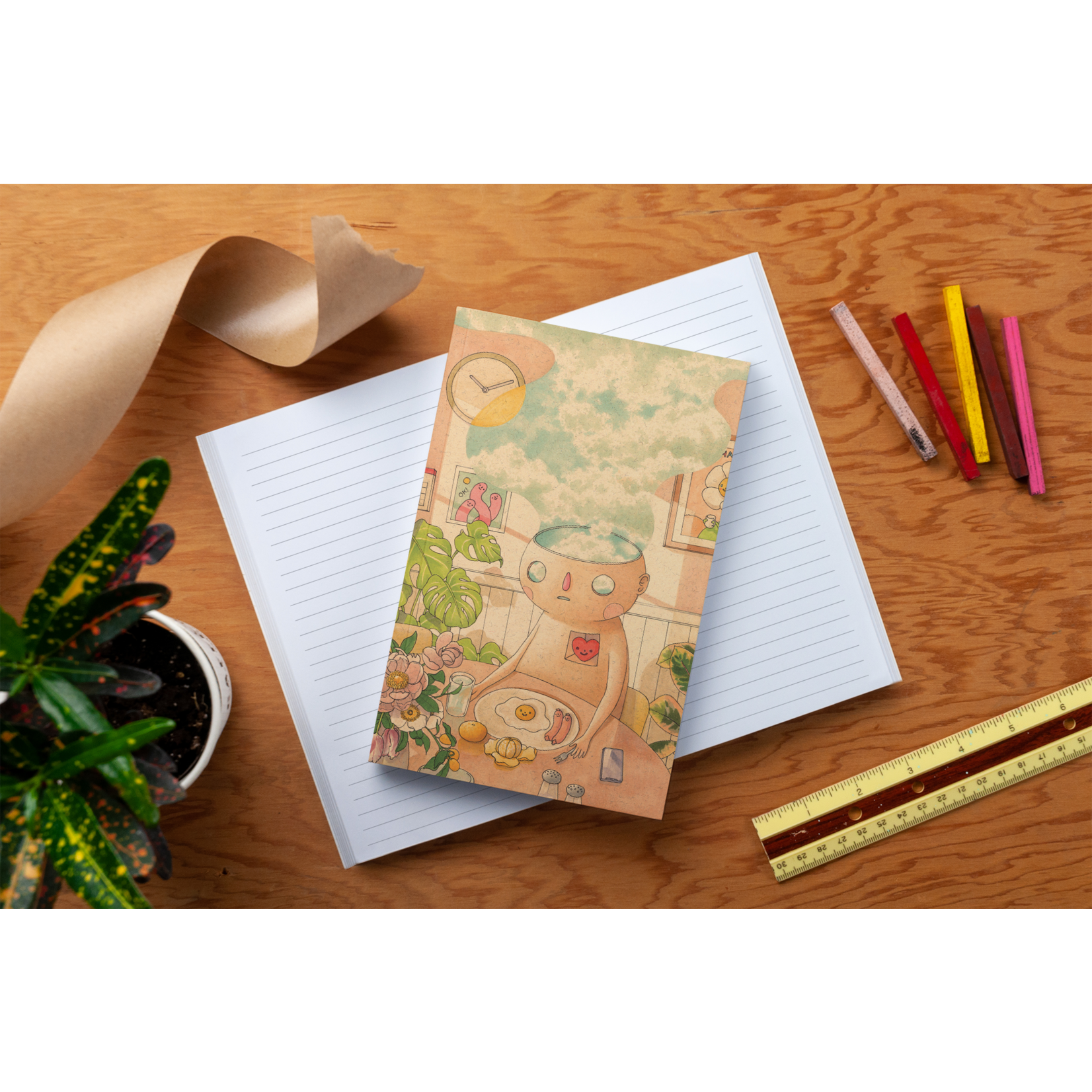 Denik Happy Place Classic Layflat Notebook