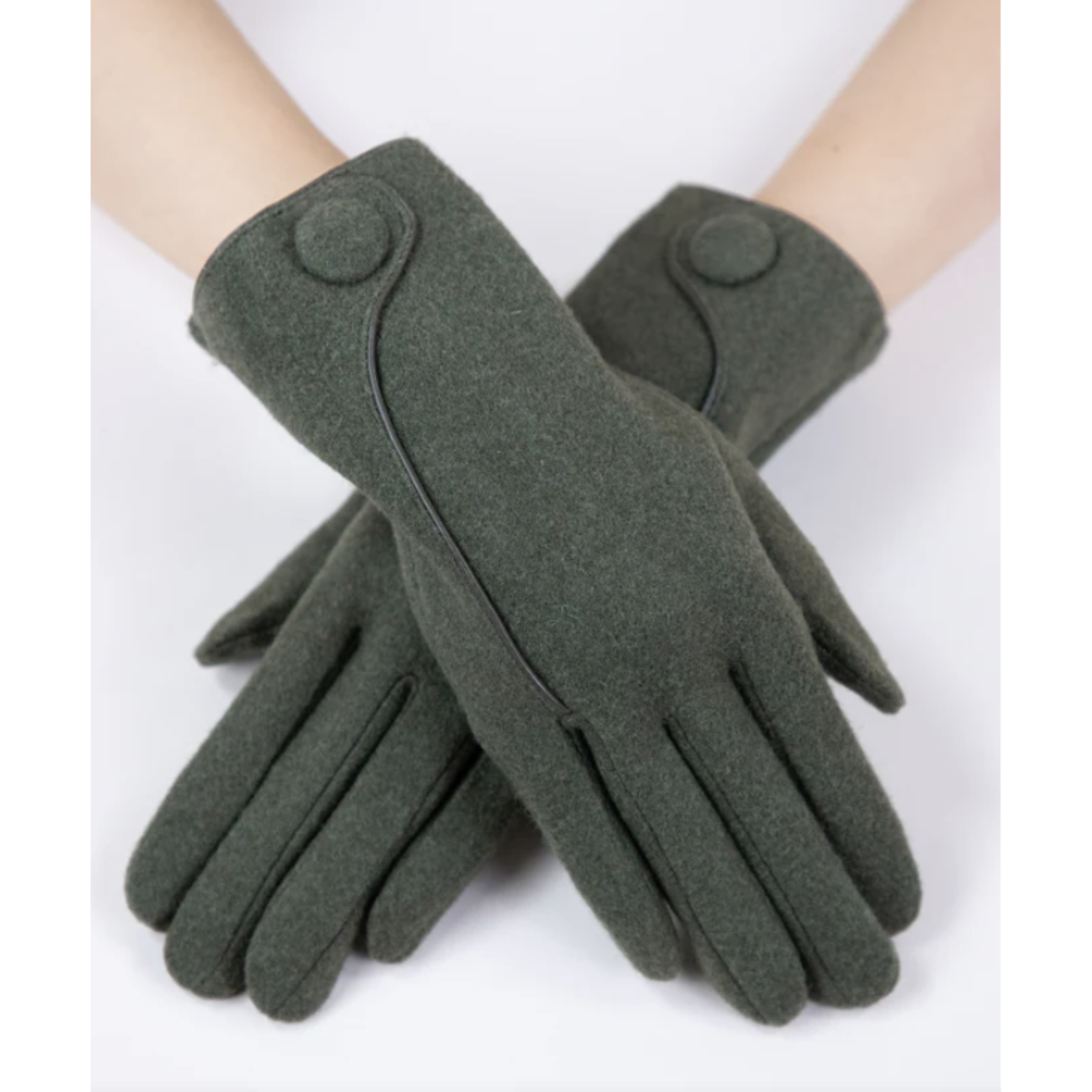 Original USA Button Wool Felted Glove Collection