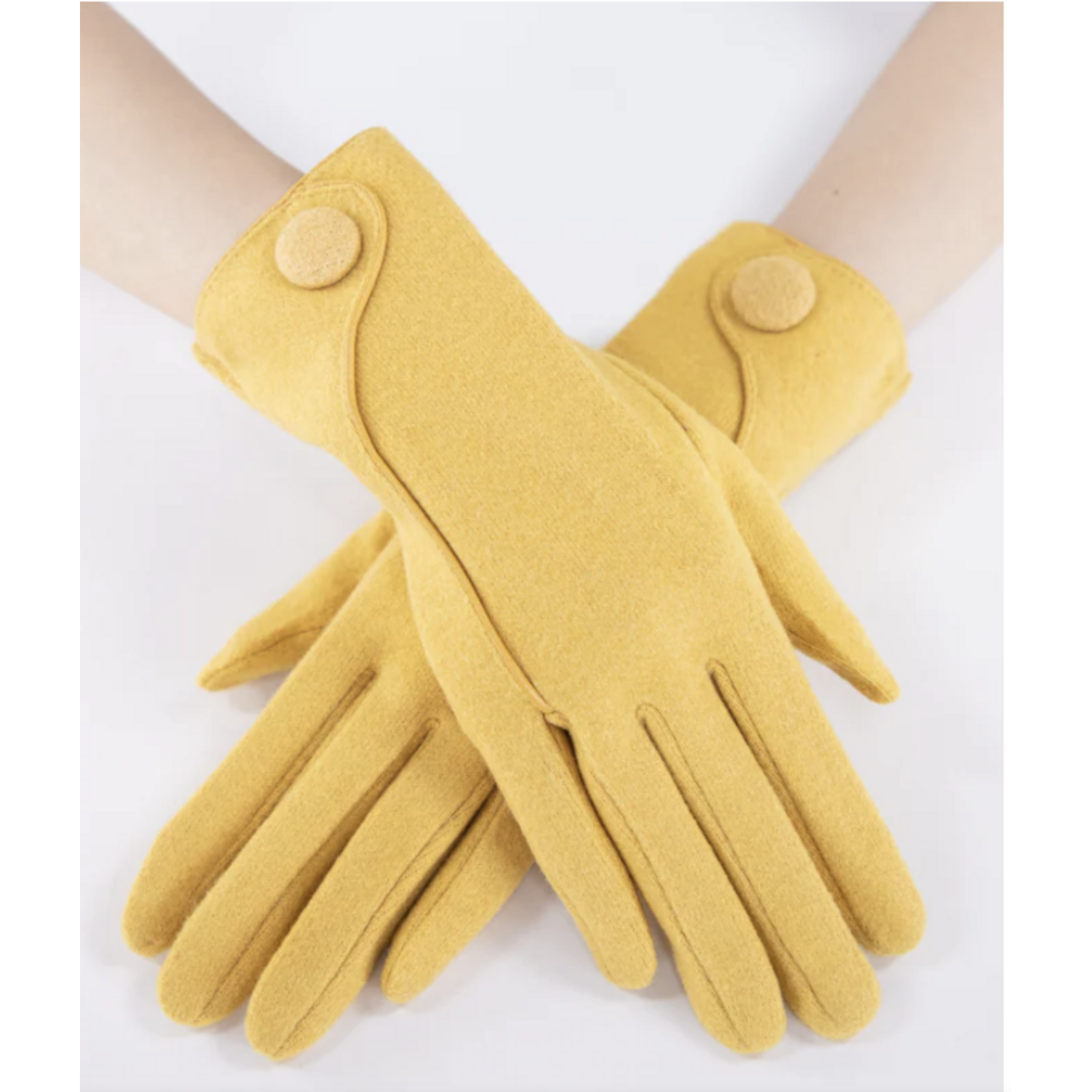 Original USA Button Wool Felted Glove Collection