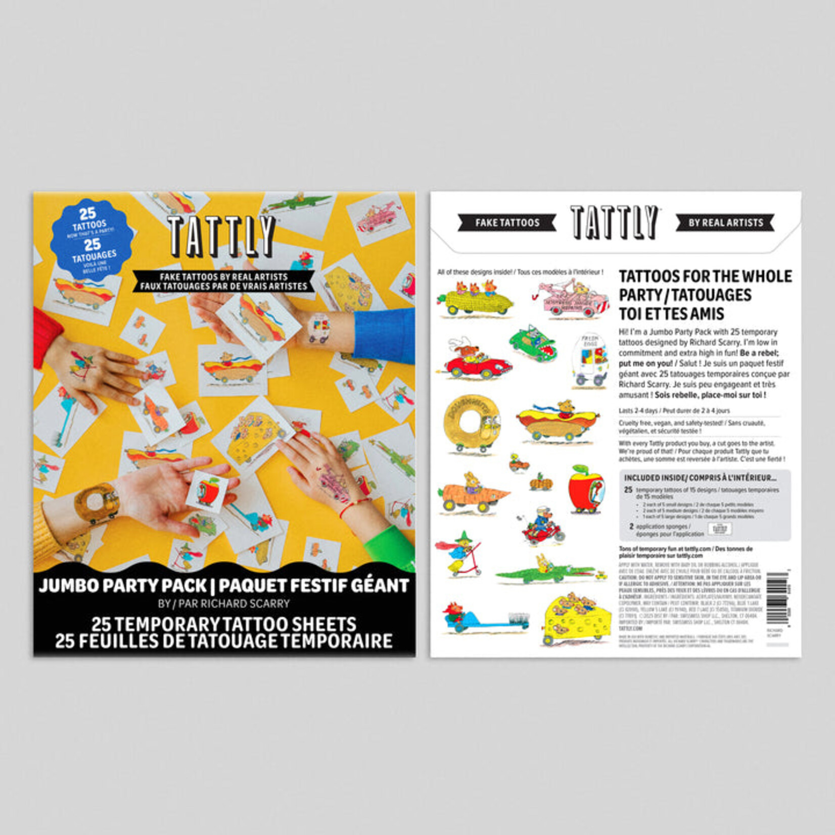 Tattly Richard Scarry Tattoo Party Pack