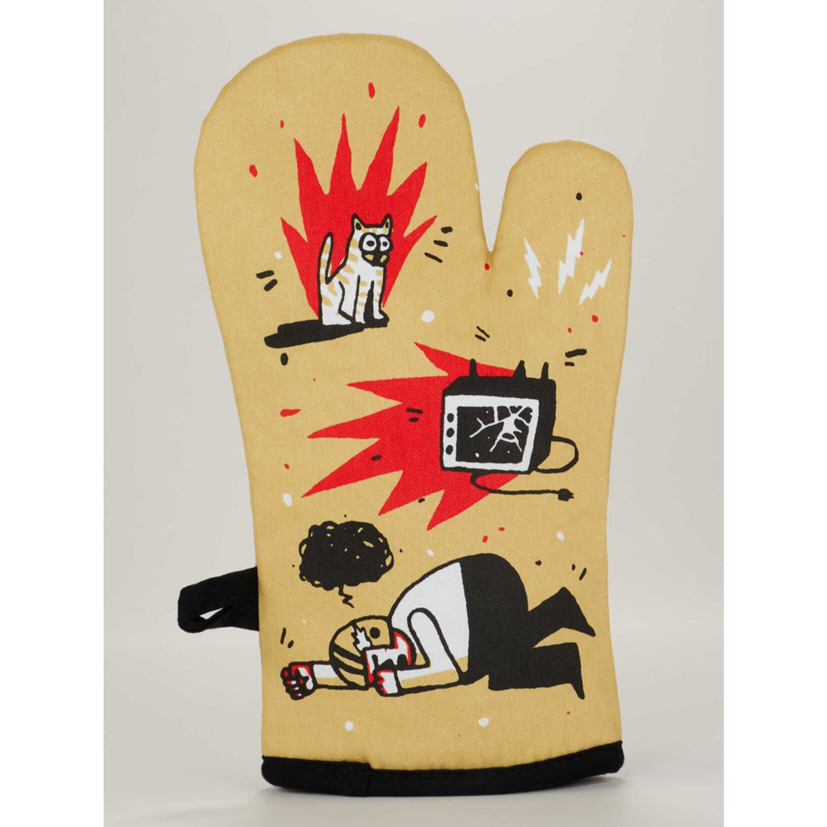 Blue Q Yell at Football Oven Mitt