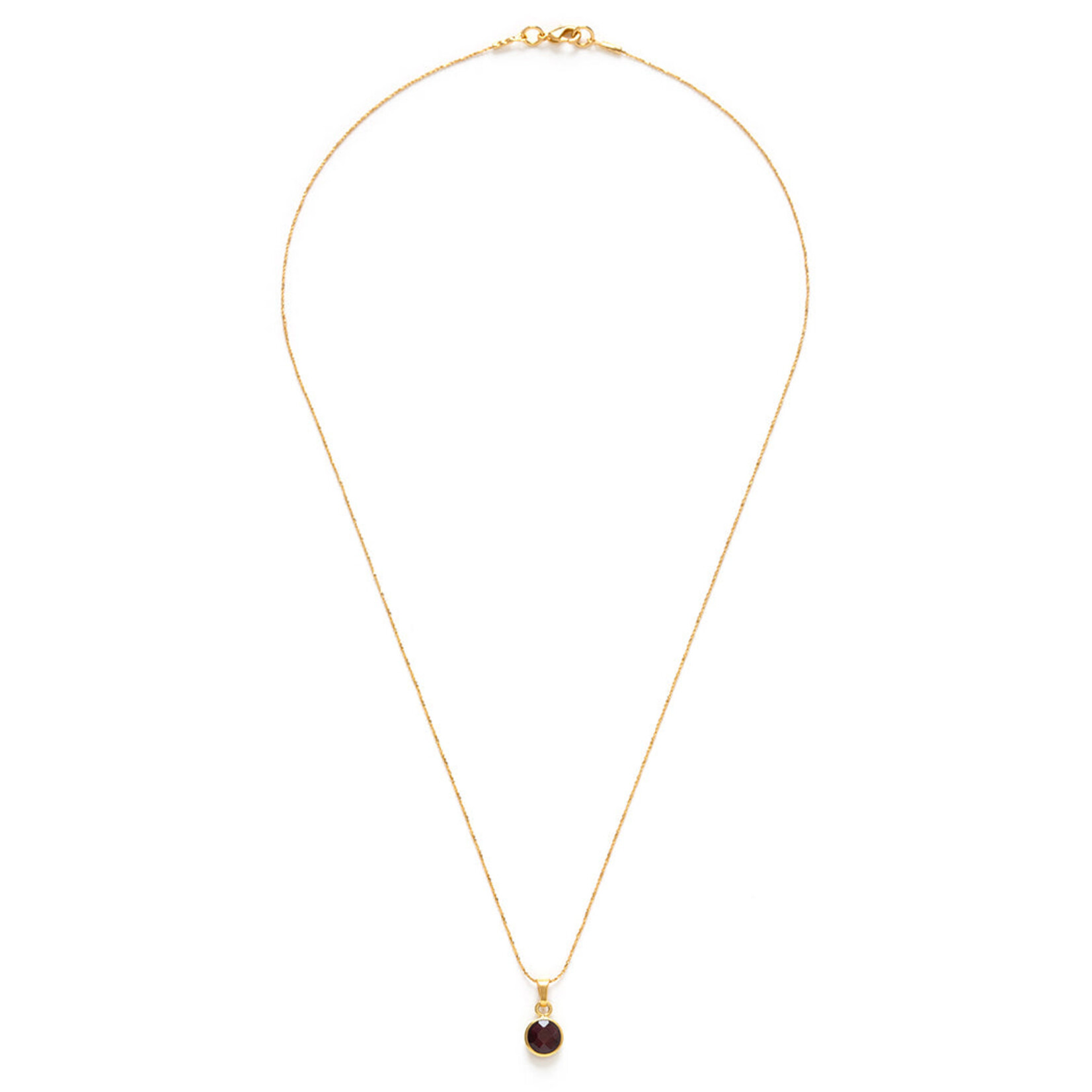 A Mano Garnet Necklace - January Birthstone