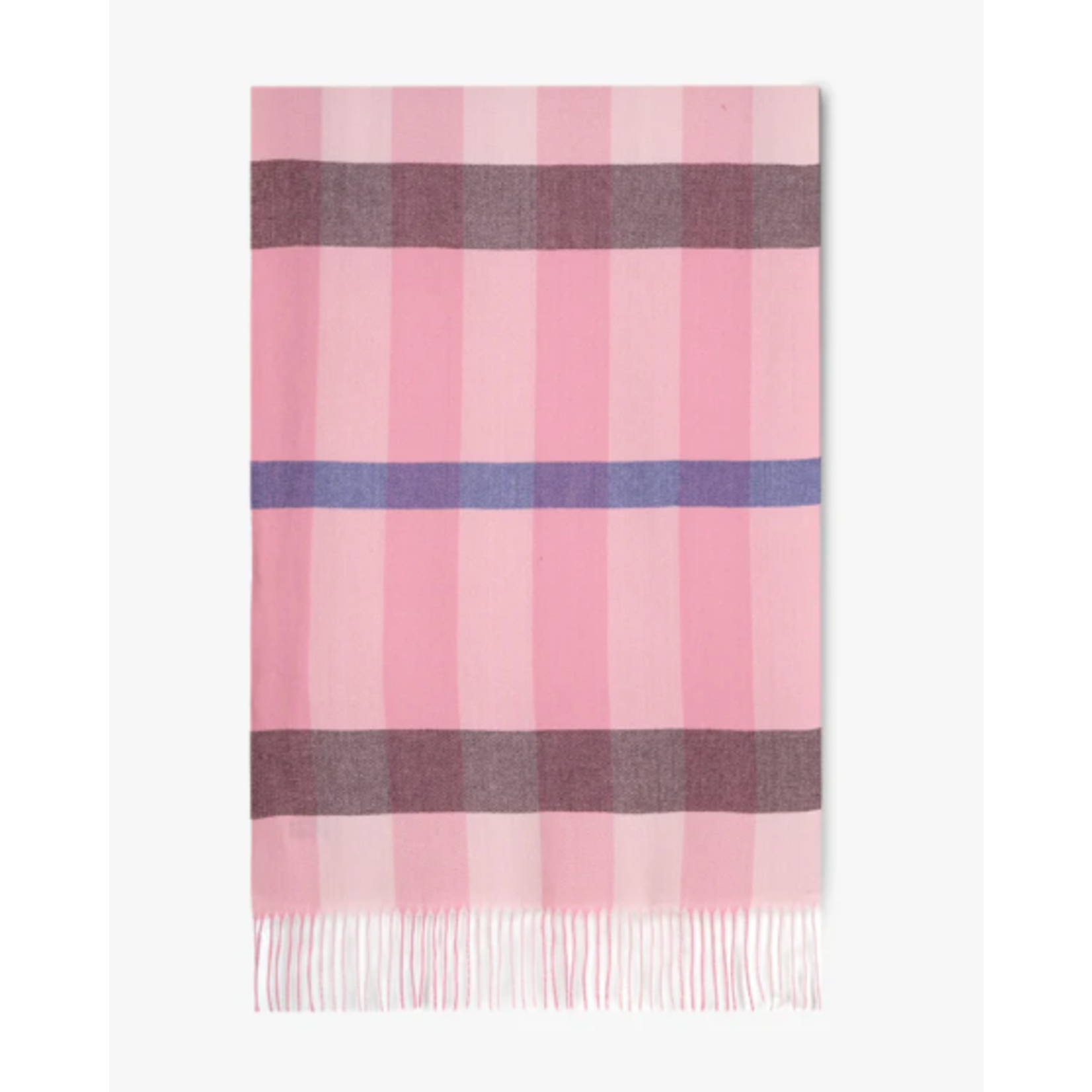 Original USA Plaidberry Long Scarf in Dusty Rose