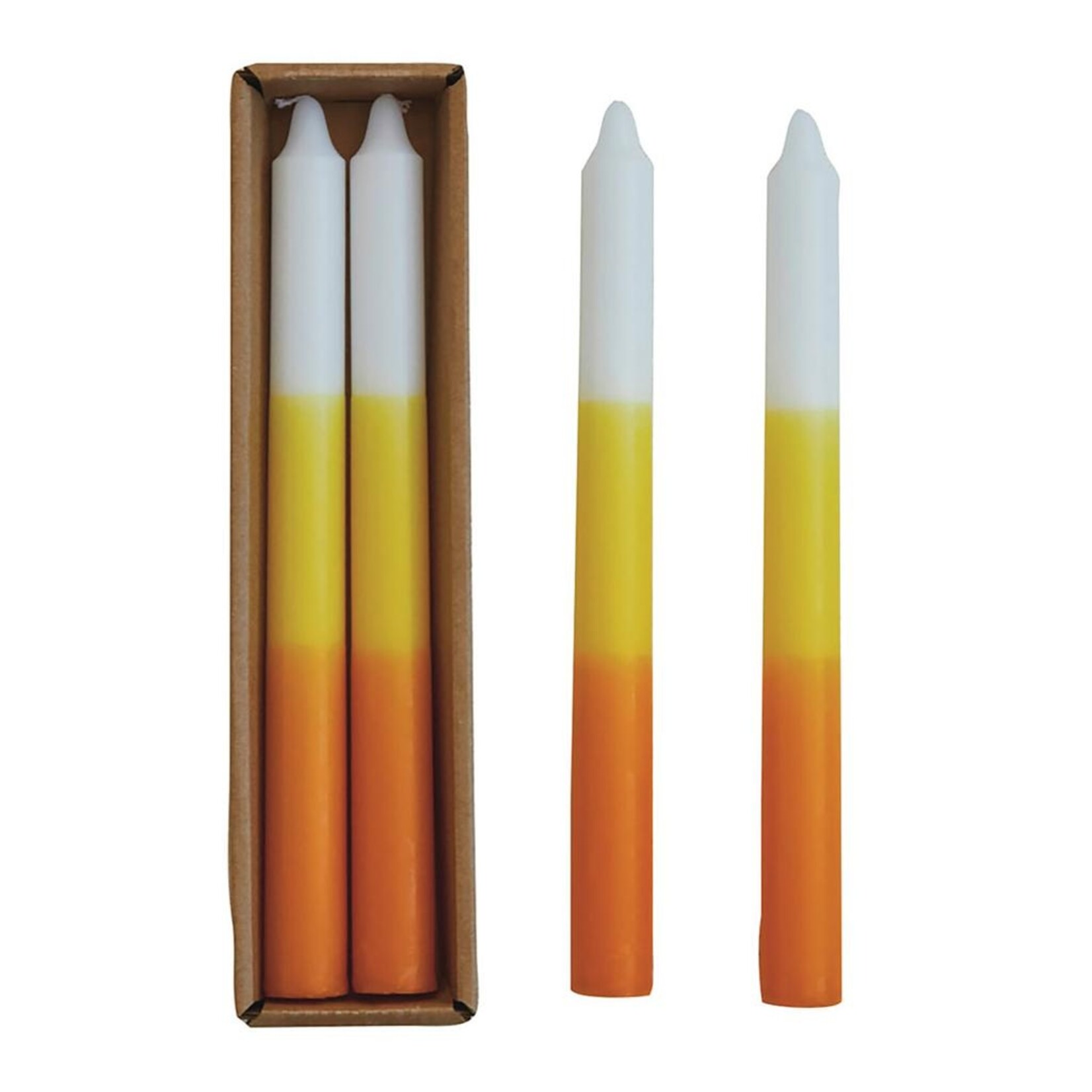 Creative Coop Candy Corn Seasonal Tapers