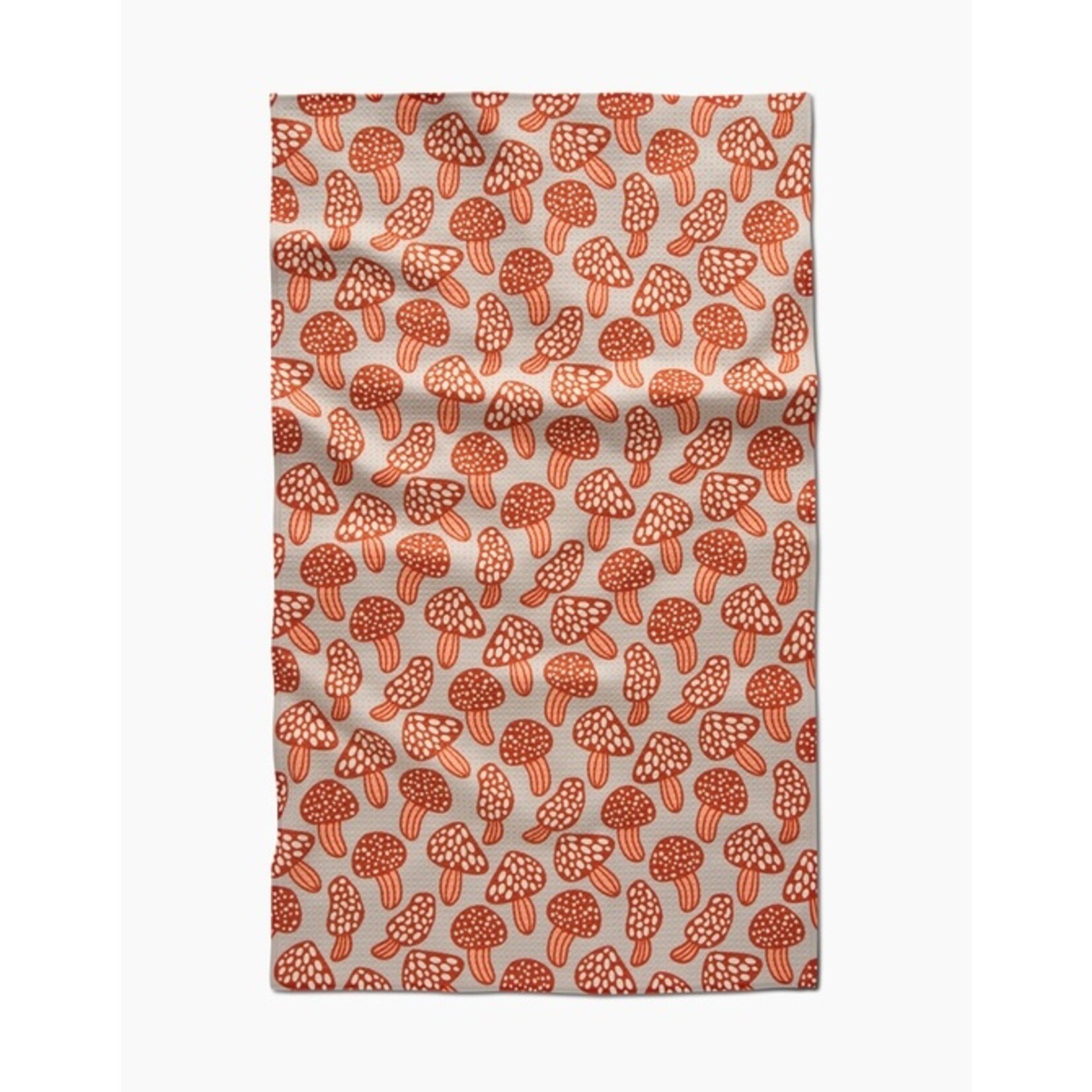 Geometry Many Mushrooms Tea Towel