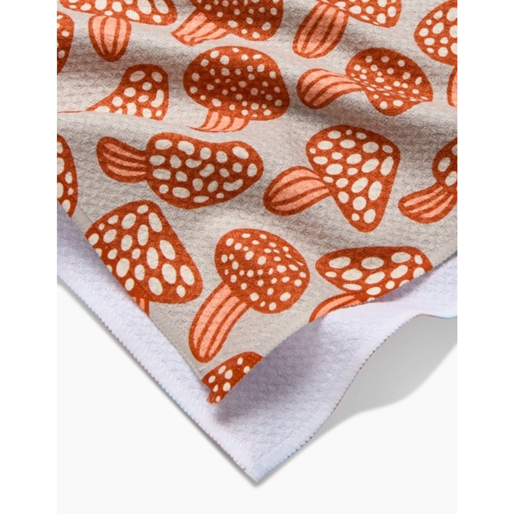 Geometry Many Mushrooms Tea Towel