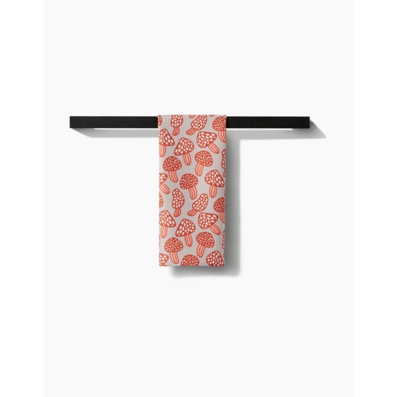 Geometry Many Mushrooms Tea Towel