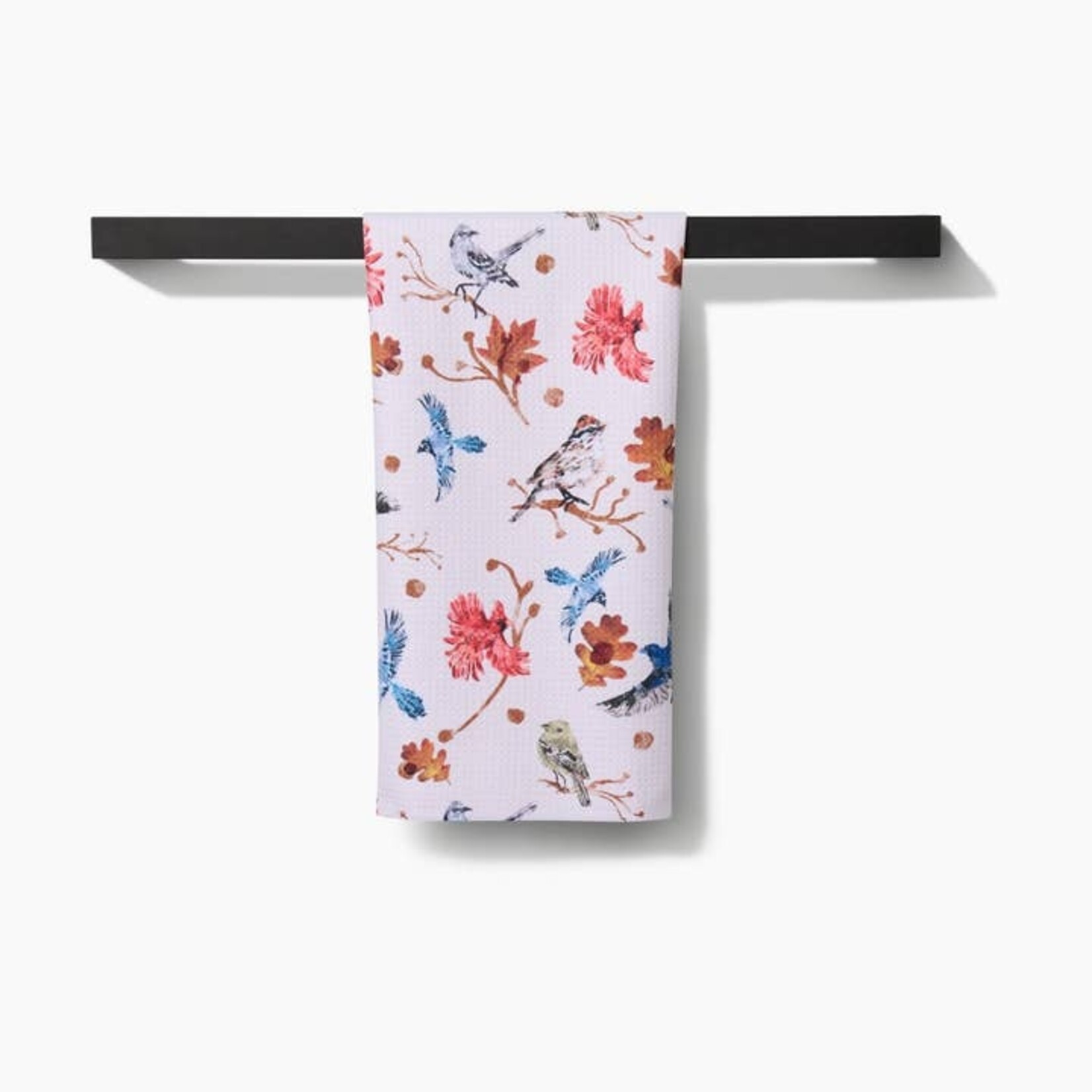 Geometry Autumnal Bird Skies Tea Towel
