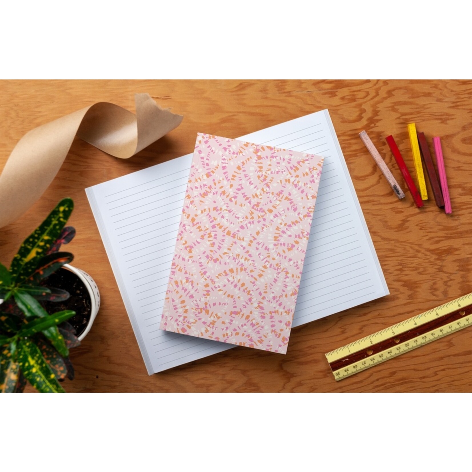 Denik Brush Blush Lined Layflat Notebook