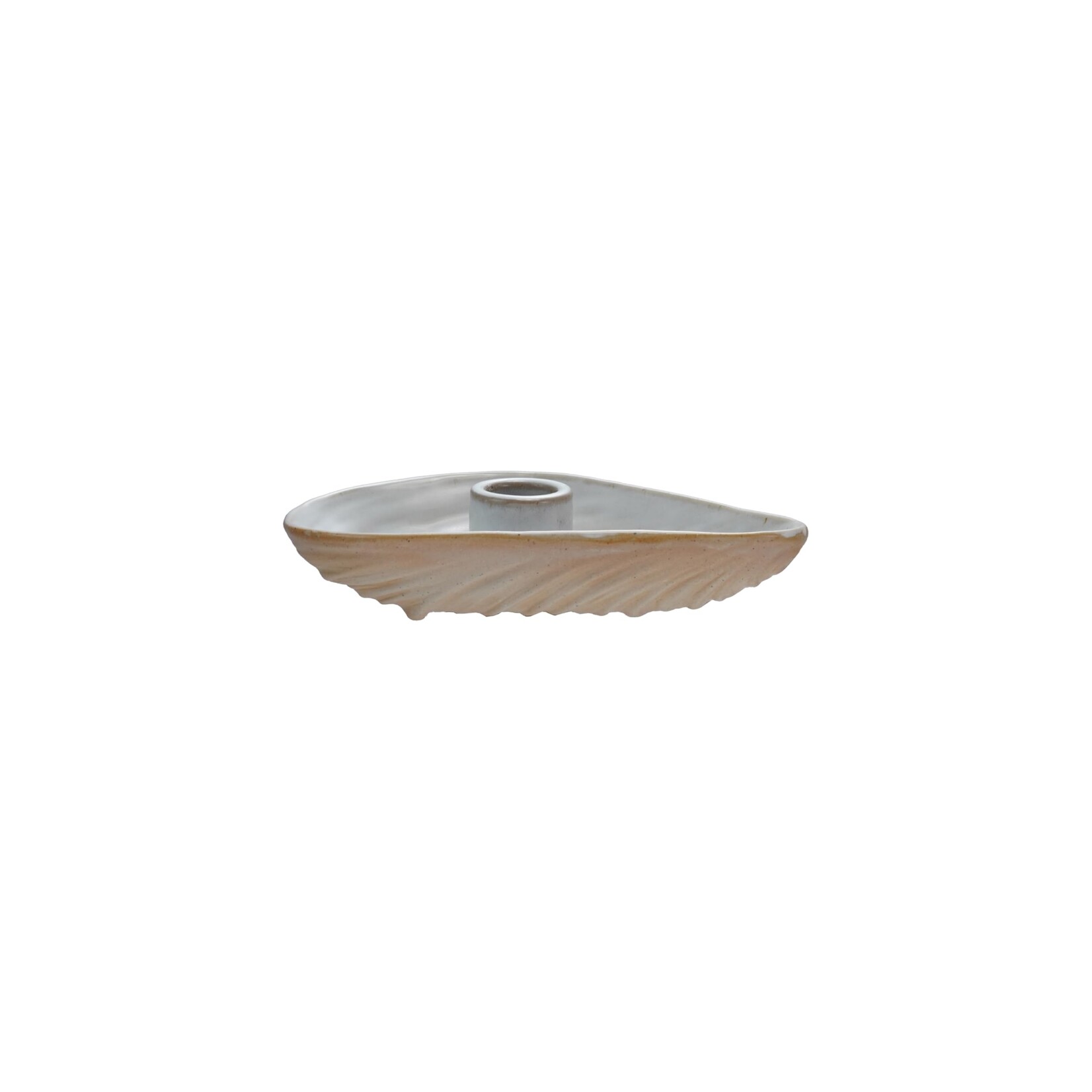 Creative Coop Oyster Shell Taper Holder