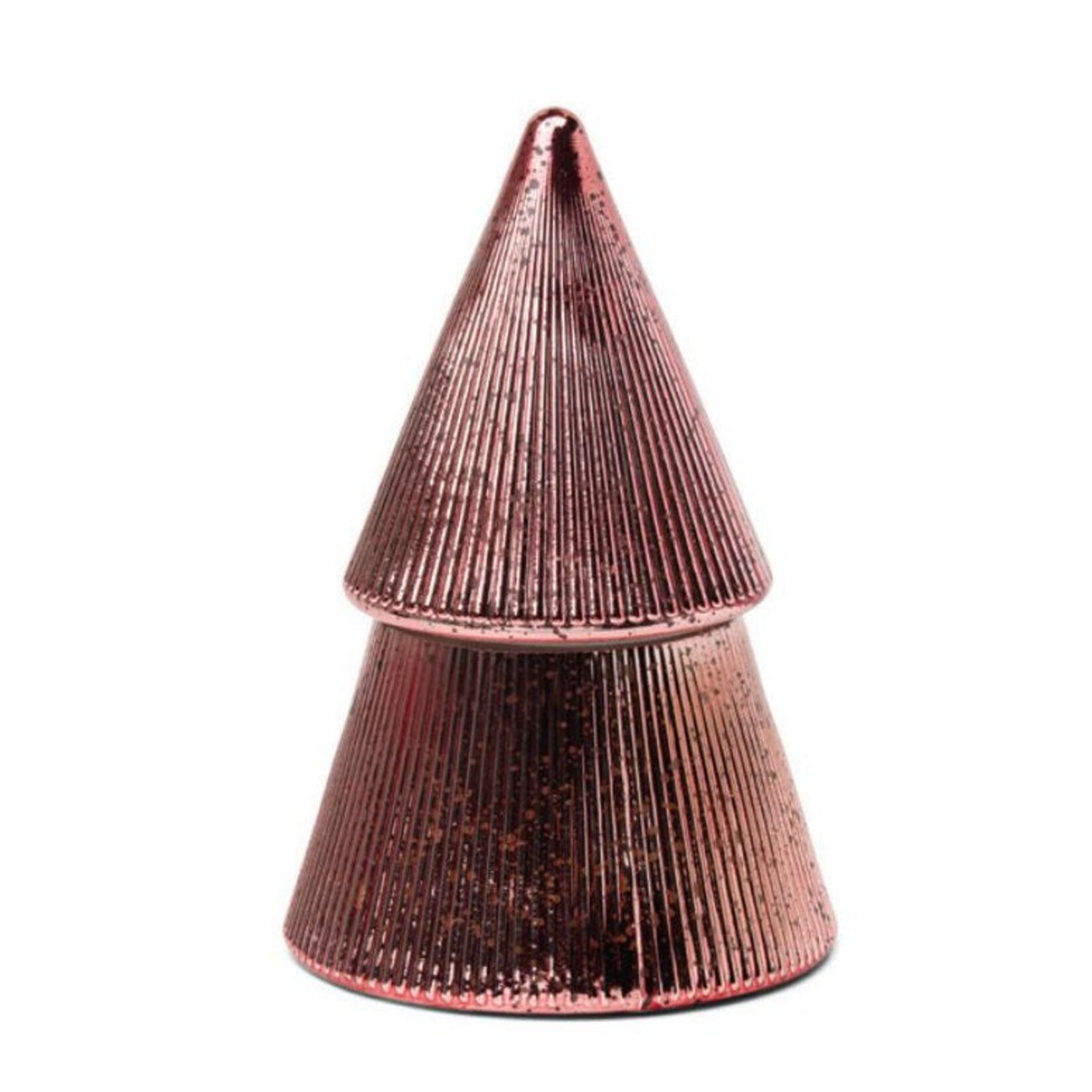 PADDYWAX Stacked Tree Candle in Pink Peppermint