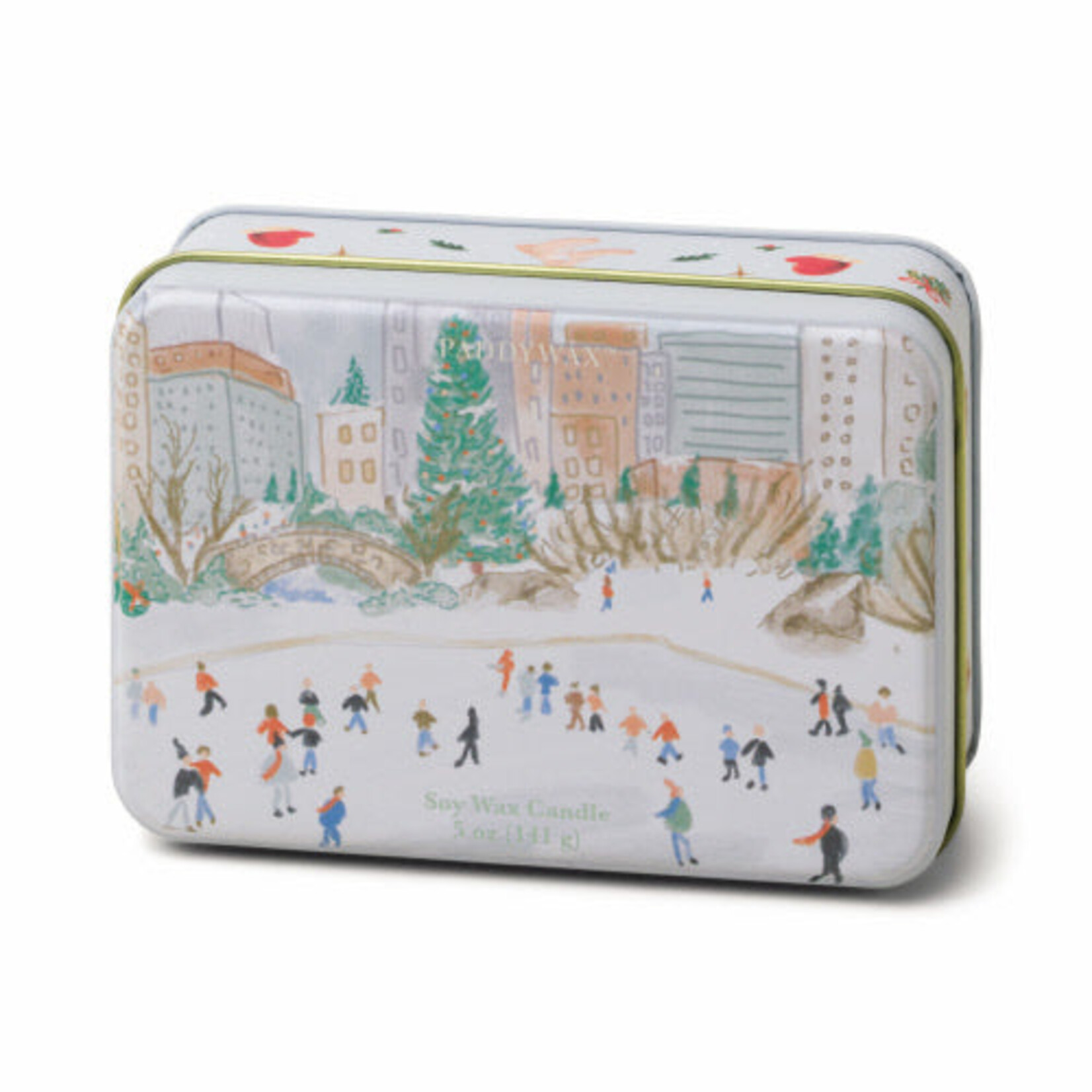 PADDYWAX Mistletoe & Mint Christmas Tin Candle