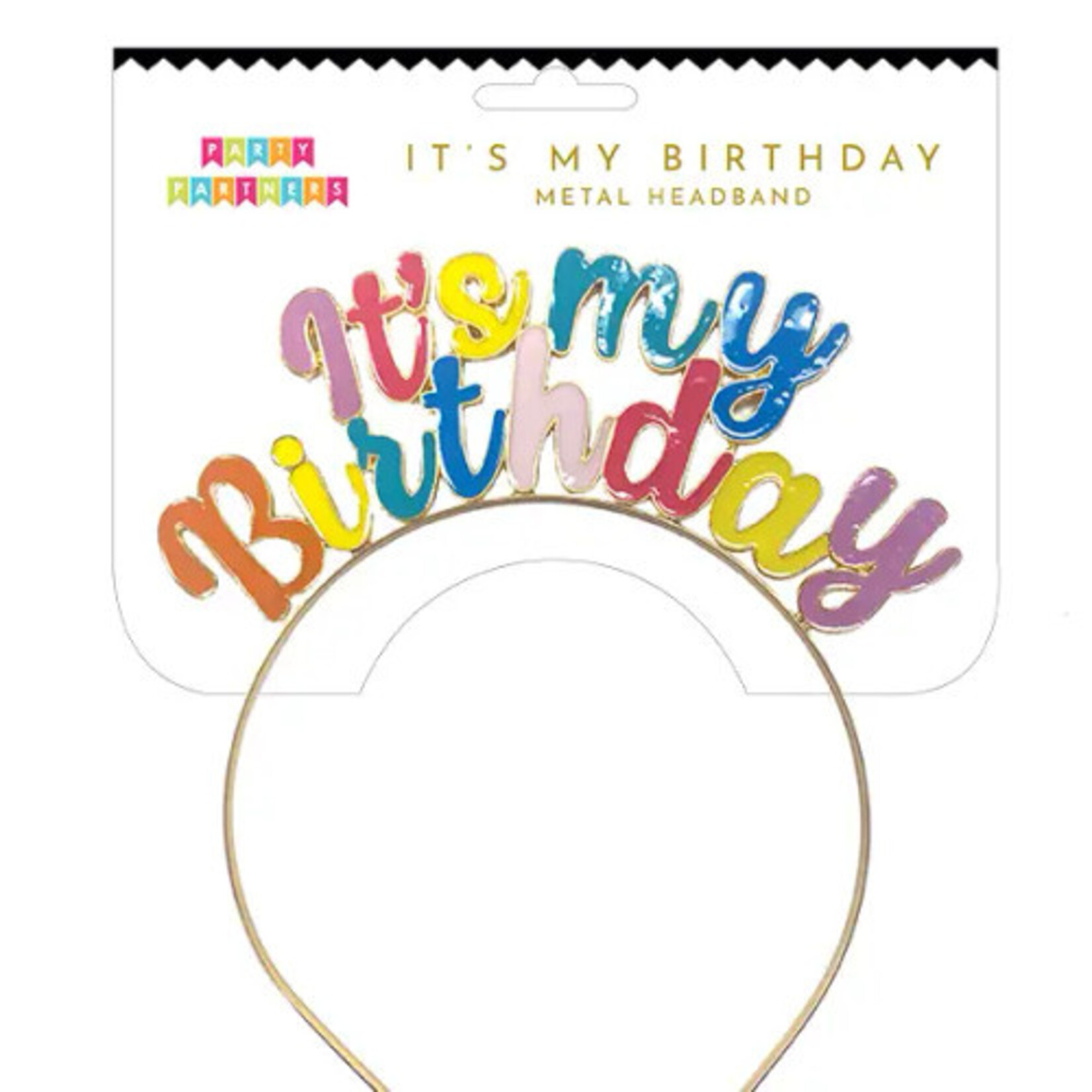 Party Partners Design It's My Birthday Script Headband