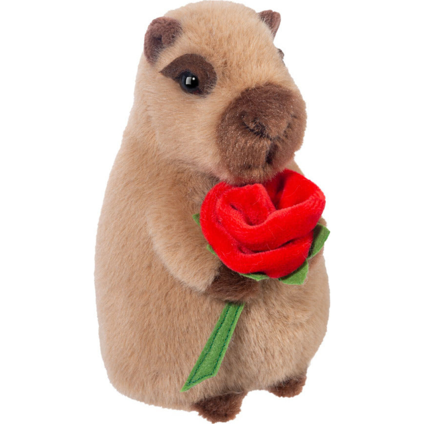 Douglas Toys Valentine Capybara with Rose