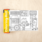 Chronicle Books New York City Mini Coloring Roll DISC