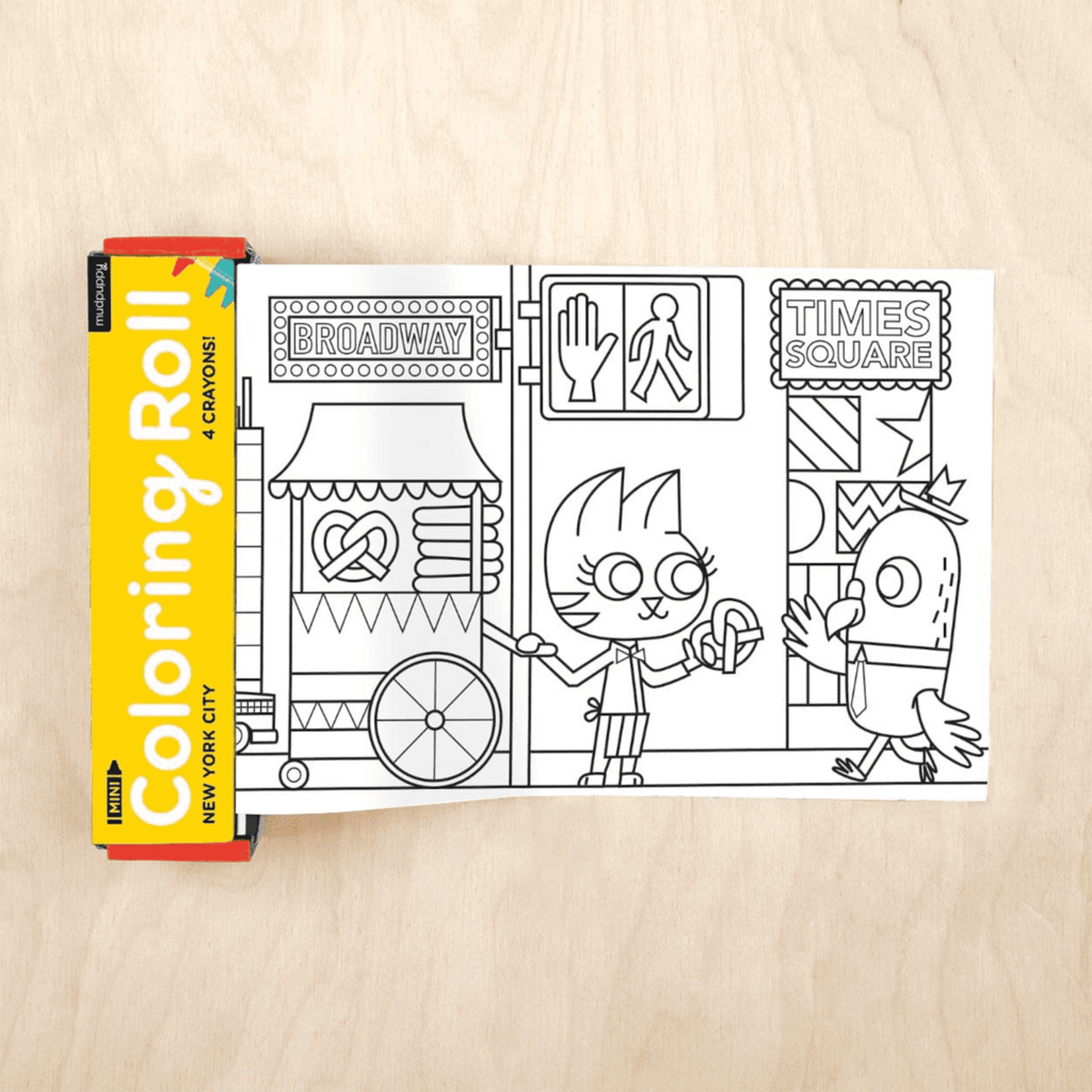Chronicle Books New York City Mini Coloring Roll DISC