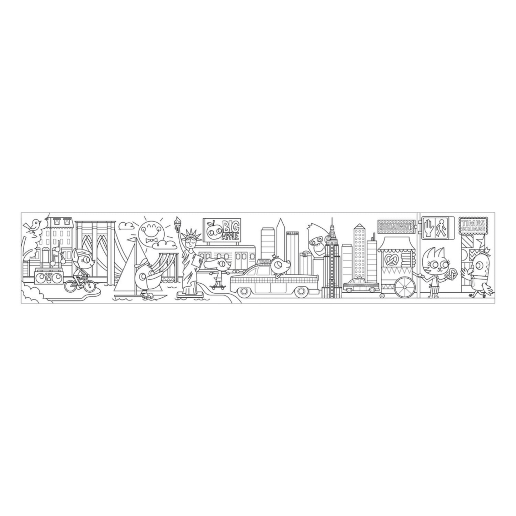 Chronicle Books New York City Mini Coloring Roll DISC